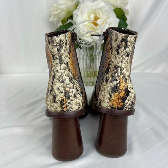 Gibson & Latimer VINA Snake Embossed Leather Boots - Picture 10 of 16